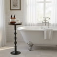 thumbnail image 6 of Small Round Drink Table,Pedestal Tables,Small Round Side Table for Narrow Spaces,End Table for Living Room, Bedroom, Bathroom,Balcony, 6 of 8