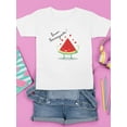 thumbnail image 3 of Buon Ferragosto Juicy Watermelon T-Shirt Juniors -Image by Shutterstock,  x-Large, 3 of 4