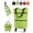 Green, variant on 2 in 1 Foldable Shopping Trolley Bag with Wheels, Waterproof Rolling Grocery Tote with Sturdy Handle
