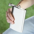 thumbnail image 6 of True Stainless Steel Flask for Whiskey, Vodka, Rum, Camping, Gifts, 8 oz, 6 of 8