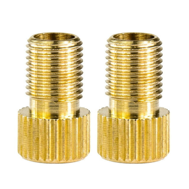 Agiferg Bicycle Valve Adapter DV & SV (Dunlop & French Valve) to AV (Car Valve) With Rin