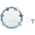 thumbnail image 1 of Metal Bells Hand Percussion Drum with Ergonomic Handle Grip 8 Inch Double Row, 1 of 7