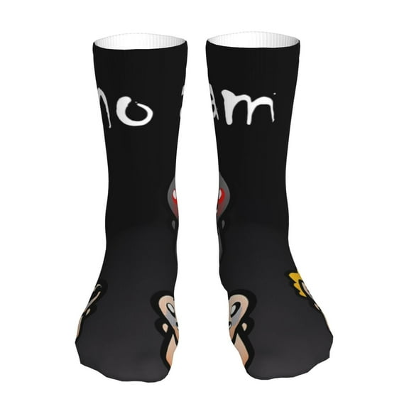 Saiise The Binding of Isaac Funny Socks Men Women Adults Novelty Graphic Crew Tube Socks Crazy Design Casual Dress Socks for Sports,Running,Travel