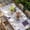 Purple, variant on Blue Floral Table Cloths for 4 Foot Rectangle Tables, Spring Flowers Plants Patchwork Grid Bohemia Patio Waterproof Elastic Fitted Tablecloths, Washable Rectangular Table Cover for Camping