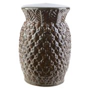 Surya Palm Ceramic Stool