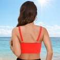 thumbnail image 5 of Ticikt Women's Swimwear Tankini Set Beach Pool Cover Up Hollow Out Bikini Top with Swim Shorts Conservative Two Piece Bathing Suit, 5 of 6