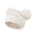 thumbnail image 4 of HUANBAI Baby Girls Boys Soft Warm Knit Hat Kids Winter Hat Solid Knitted Gloves One Size, 4 of 5