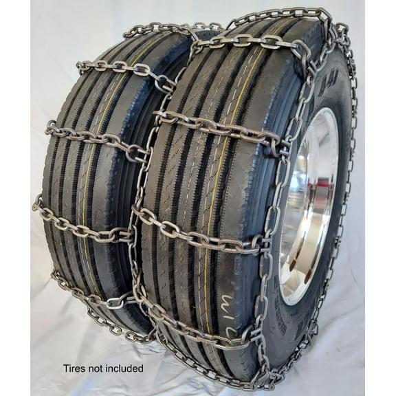 Grizzlar GSL-4147 Alloy Truck Square Rod Tire Chains 295/70-22.5, 275/75-22.5, 285/75-22.5, 295/75-22.5, 275/85-22.5, 275/80-24.5
