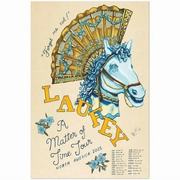 Home Decor- Laufey A Matter of Time Tour Poster 2025 North America Poster, One Sheet Wall Size 24''x36''