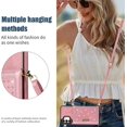 thumbnail image 2 of for Samsung Galaxy A13 Crossbody Wallet Case for Women, Bling Glitter PU Leather Phone Case with RFID Blocking Card Holder Cover for Samsung Galaxy A04S /A13 SZ Rose Gold, 2 of 9
