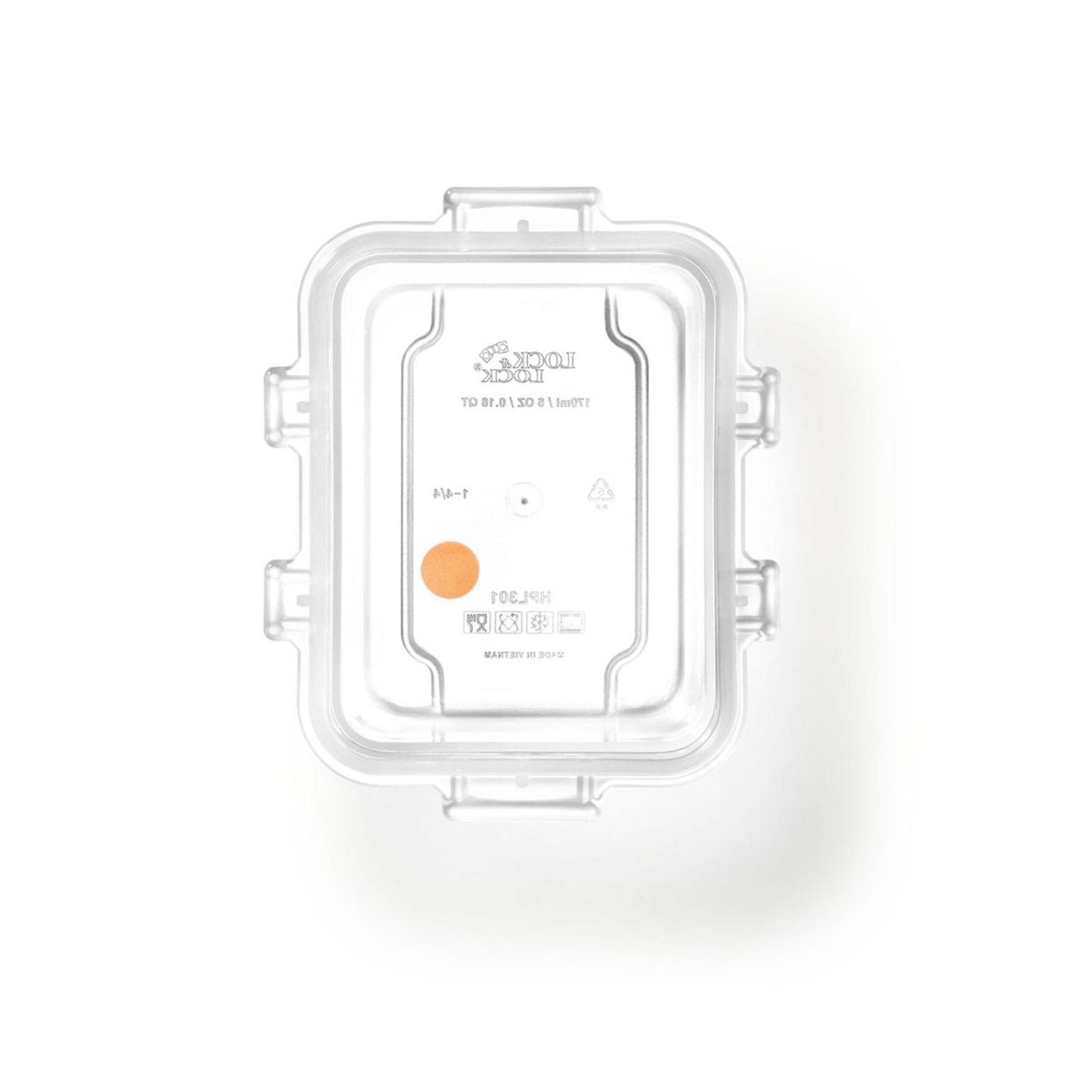 Starfrit LocknLock Easy Match 2x 6 oz / 170 ml Rectangular Containers, Nestable and stackable