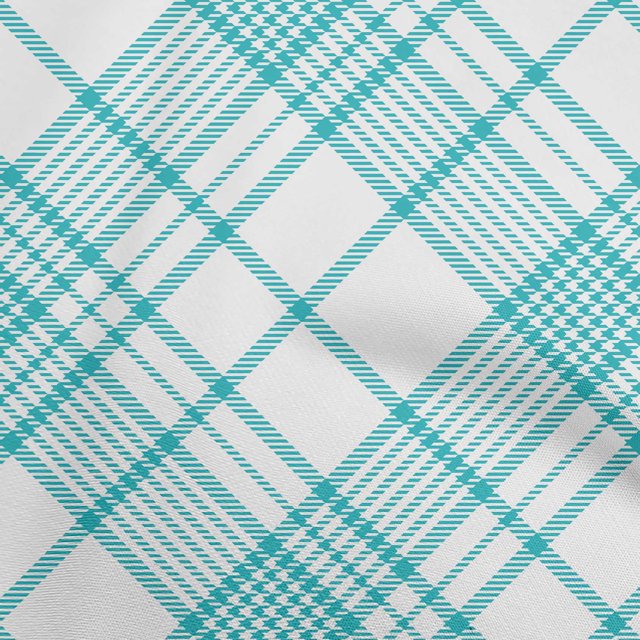 oneOone Georgette Viscose Dusty Teal Green Fabric Tartan Craft Projects Decor Fabric Printed By The Yard 42 Inch Wide