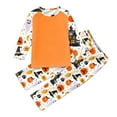 thumbnail image 1 of Child Printed Parent Home Warm Suit Wear Two Piece Pajamas Suit Halloween, 1 of 5