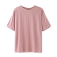 thumbnail image 5 of Womens Tops Short Sleeve Loose T Shirt Fashion Clothes Blouses Dressy Casual Women, 5 of 5