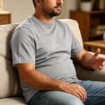 thumbnail image 4 of Men's Big and Tall Shirts 4x Big & Tall Men's Dry Fit Moisture Wicking T Shirts, Comfort & Breathable Tees for Gym Running Casual Undershirts Light Gray L, 4 of 5