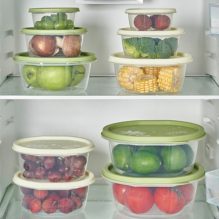 Bobasndm Fresh Vegetable Fruit Storage Containers, BPA-free Fridge