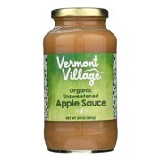 Vermont Village Organic Applesauce - Unsweetened - Case Of 6 - 24 Oz.