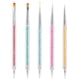 thumbnail image 1 of Juego de 5 pinceles para decoración de uñas, herramientas para hacer puntos en las uñas, bolígrafos de doble punta para decoración de uñas, herramientas para manicura y pintura de esmalte, 1 of 6