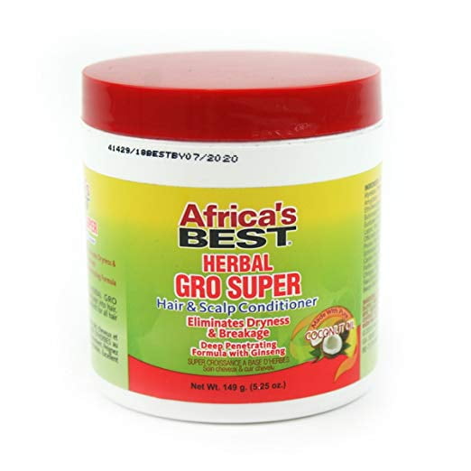 Africa's Best Herbal Gro Super Hair and Scalp Conditioner 5.25 oz
