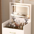 thumbnail image 5 of 3 Drawers Makeup Vanity, Flip-top Jewelry Organizer | Bedroom Decor, Ample Storage, 5 of 5