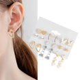 thumbnail image 6 of Milageto Earrings Set 9 Pairs Dangle Daily wearing Trendy for Daily Use Birthday Work, 6 of 8