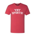 thumbnail image 2 of Wild Bobby YAY SPORTS! Sports Men Premium Tri Blend T-Shirt, Vintage Red, X-Large, 2 of 5