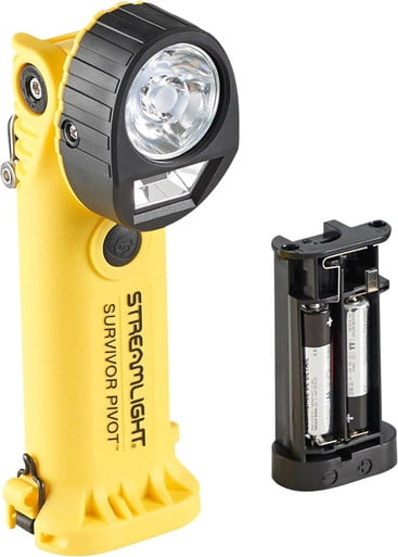 Streamlight Survivor Pivot USB Dual-Beam Articulating Flashlight, Yellow