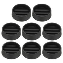 1.5" Non Slip Furniture Coasters, 8pcs Round Rubber Furniture Pads Caster Cups Furniture Feet Floor Protectors Bed Stopper for Hardwood Floors Table Sofa, Black