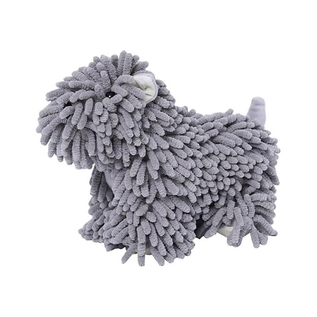 CHENMEI Multi Function Creative Dog Fuzzy Hand Towel Towels Soft Fast Drying Decorative Hand Towels Hanging Hand Towels for Bathroom
