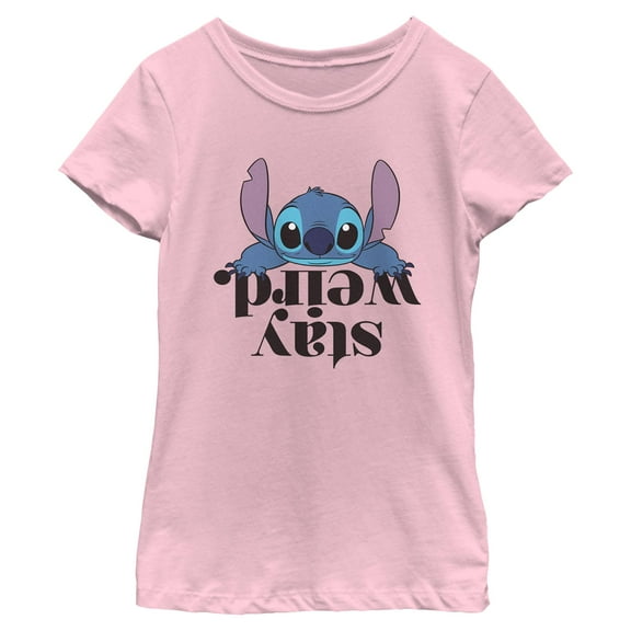 Girls Lilo & Stitch Stay Weird Alien T Shirt