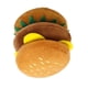 thumbnail image 3 of Juguete chirriante de peluche para perros, juguete de peluche con forma de hamburguesa para aliviar el aburrimiento y la ansiedad, rechinar los dientes, 3 of 5