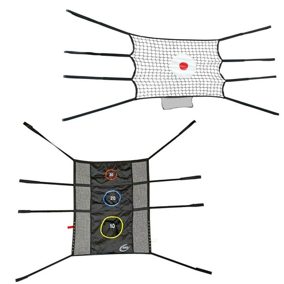 SKYWALKER TRAMPOLINES Game Accessory Kit Only, Bounce Back and Triple Toss Game for Outdoor Trampolines, ASTM, Easy Install, Throwng Practice