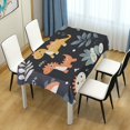 thumbnail image 4 of Yayeee Tablecloths 60" x 108" Rectangle Wrinkle Resistant Party Table Cover, Orange Dinosaur, 4 of 8