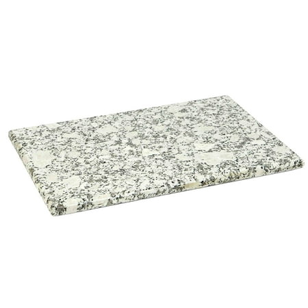 - Home Basics Durable Slip Resistant Professional Granite Cutting Board And Serving Piece For Hot And Cold Food 8x12, White Marble