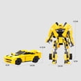 thumbnail image 3 of Coche Robot Juguete Bloques De Construcción Para Niños Deformación Coche Transformación Robot Coche Juguete Para Regalo Para Niños Yuarrent FN007408-01, 3 of 6