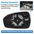 thumbnail image 4 of 1PCS Replacement for Ford Fusion 2013-2020 Car Side Heated Mirror Glass Rearview Mirror Lens Left /Right DS7Z17K707B DS7Z17K707F Right Side, 4 of 6