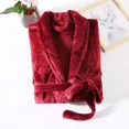thumbnail image 2 of Otoño Invierno bata de lana Coral bata de baño extendida de manga larga ropa de casa distribuible, 2 of 5