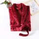thumbnail image 2 of Otoño Invierno bata de lana Coral bata de baño extendida de manga larga ropa de casa distribuible, 2 of 5