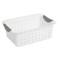 thumbnail image 1 of Sterilite 16228012 Small Ultra Plastic Storage Organizer Basket, White (24 Pack), 1 of 10