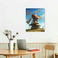 thumbnail image 2 of EastSmooth  Farmhouse Wall Art Rustic Barn Windmill Cornfield Pictures Countryside Rural Landscape Painting Canvas Artwork Stretched and Framed Ready to Hang Home Decor, 2 of 4