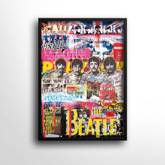 The Beatles Music Legend Pop Art Poster Vintage Wall Decor Abbey Road & Let It Be Size 24x36 Unframed Poster