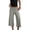 Gray, variant on Women's Casual Wide Leg Cropped Pants Low Rise Fold Over Stretch Gaucho Pants for Summer Beach Holiday Streetwear,Black 3XL