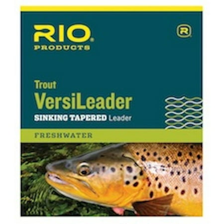 Rio Trout Versileader Sinking Tapered Leader - 12ft 12lb - Fly (Best Fishing Line For Lake Trout)