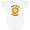 AA-White, variant on Little Ray of Sunshine Cute Smiling Yellow and Orange Sun Boys or Girls Baby Bodysuit