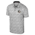 thumbnail image 2 of Men's Colosseum Black Florida State Seminoles It's Time! Allover Print Polo, 2 of 3