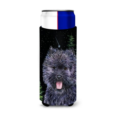 

Caroline s Treasures SS8494MUK Starry Night Cairn Terrier Ultra Hugger for slim cans Slim Can multicolor