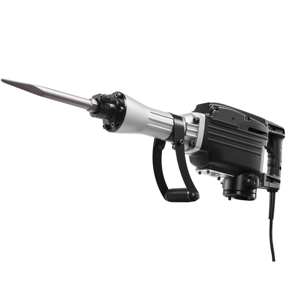 Demolition Jack Hammer, 2800W Heavy-Duty Electric Concrete Breaker, 1200 BPM with Point Chisel, Flat Chisel, Carrying Case, Gloves for Concrete Demolition, Walls, Brick, Tile & Foundation Work