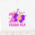 thumbnail image 4 of Inktastic 2 Years Old with Butterfly and Flowers Girls Toddler Dress, 4 of 5