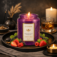 thumbnail image 6 of Large Decorative Glass Candle with Wood Wick, Berry Scent, 40-Hour Burning Candle for Home, Holidays, Women, Mom and Friends, 6 of 6