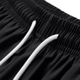 thumbnail image 6 of SOFTCCLO Shorts for Women Solid Color Drawstring Casual Shorts Loose with Lining Summer Womens Shorts Black L, 6 of 9